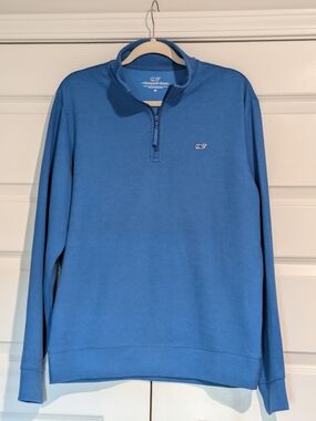 Vineyard Vines Men's Blue Quarter-Zip
